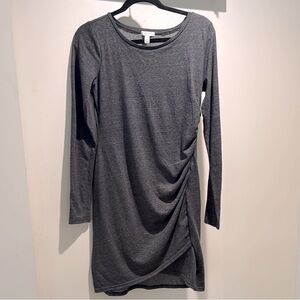 Leith Ruched Long Sleeve Dress Bump Friendly Large